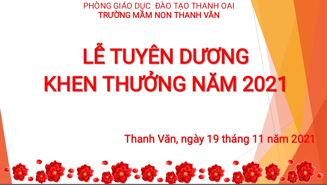 Lễ tuyên dương khen thưởng năm học 2020-2021